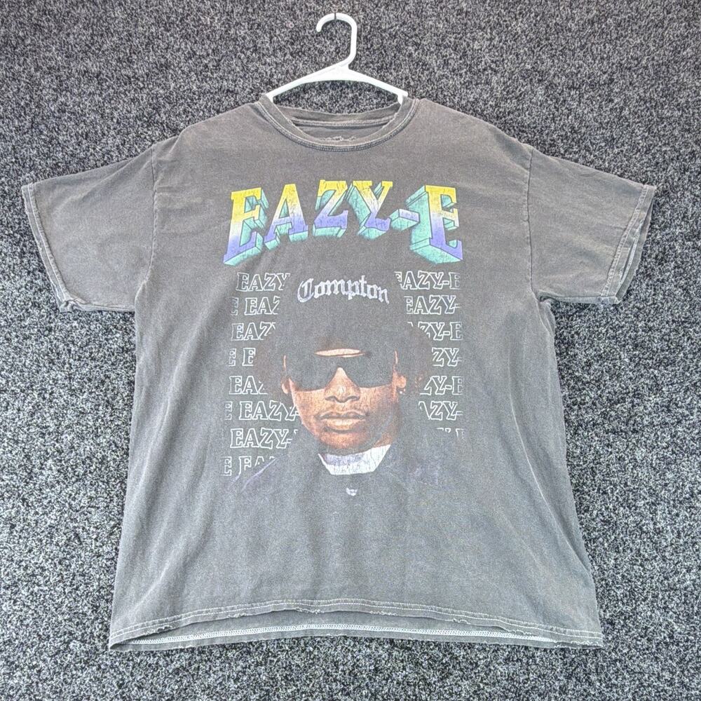 Eazy-E Rap & Hip Hop Music Artist Compton Graphic T-Shirt Tee, Size LG
